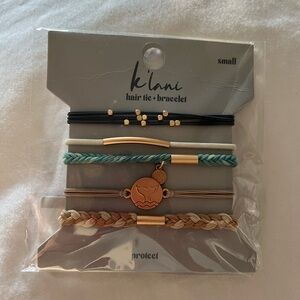 NWT K’LANI HAIR TIE or BRACELET Set!